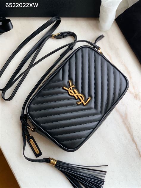 luxury black ysl pouch.